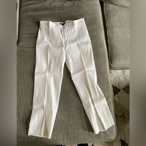 Theory Crop Ankle Dress Pants White Size 4